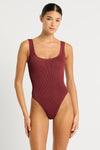 Madison One Piece in Carmine | bond-eye Australia