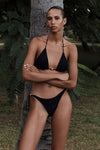 Beaded Ingrid Triangle in BLACK TIGER | bond-eye Australia